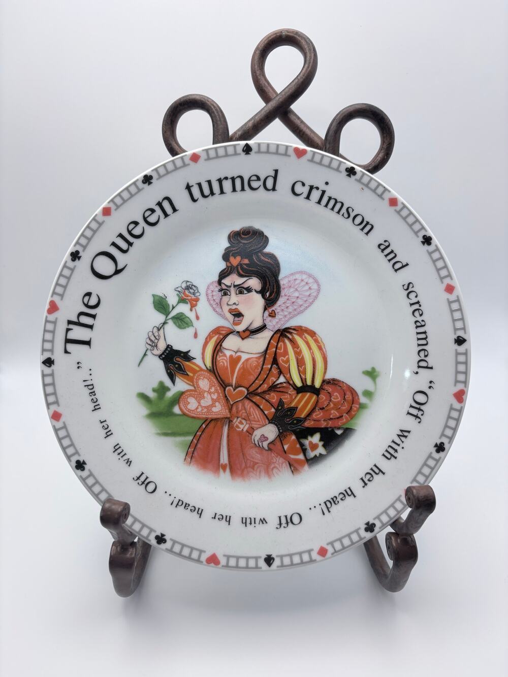 Paul Cardew Alice in Wonderland Queen of Hearts 7.5" Plate 150th Anniversary